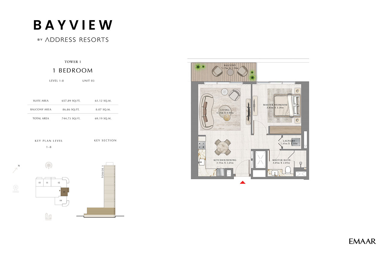 1 Bedroom Apartments